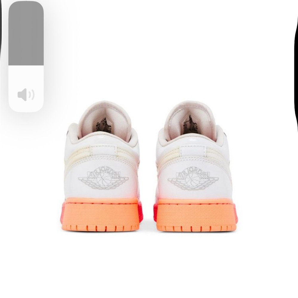 Youth Girls Air Jordan Lows. “Sunset Soles”
